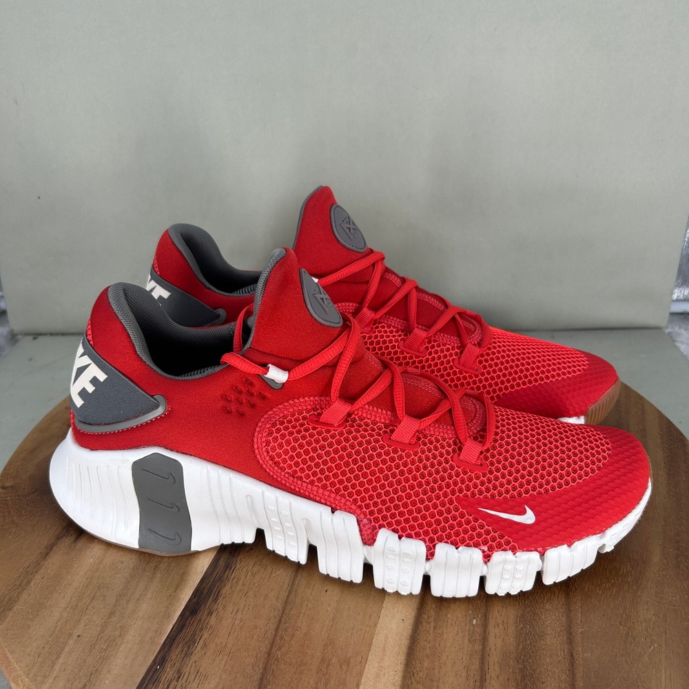 Nike Free Metcon 4 Mens University Red White Training Shoes CT3886-602 Size 14